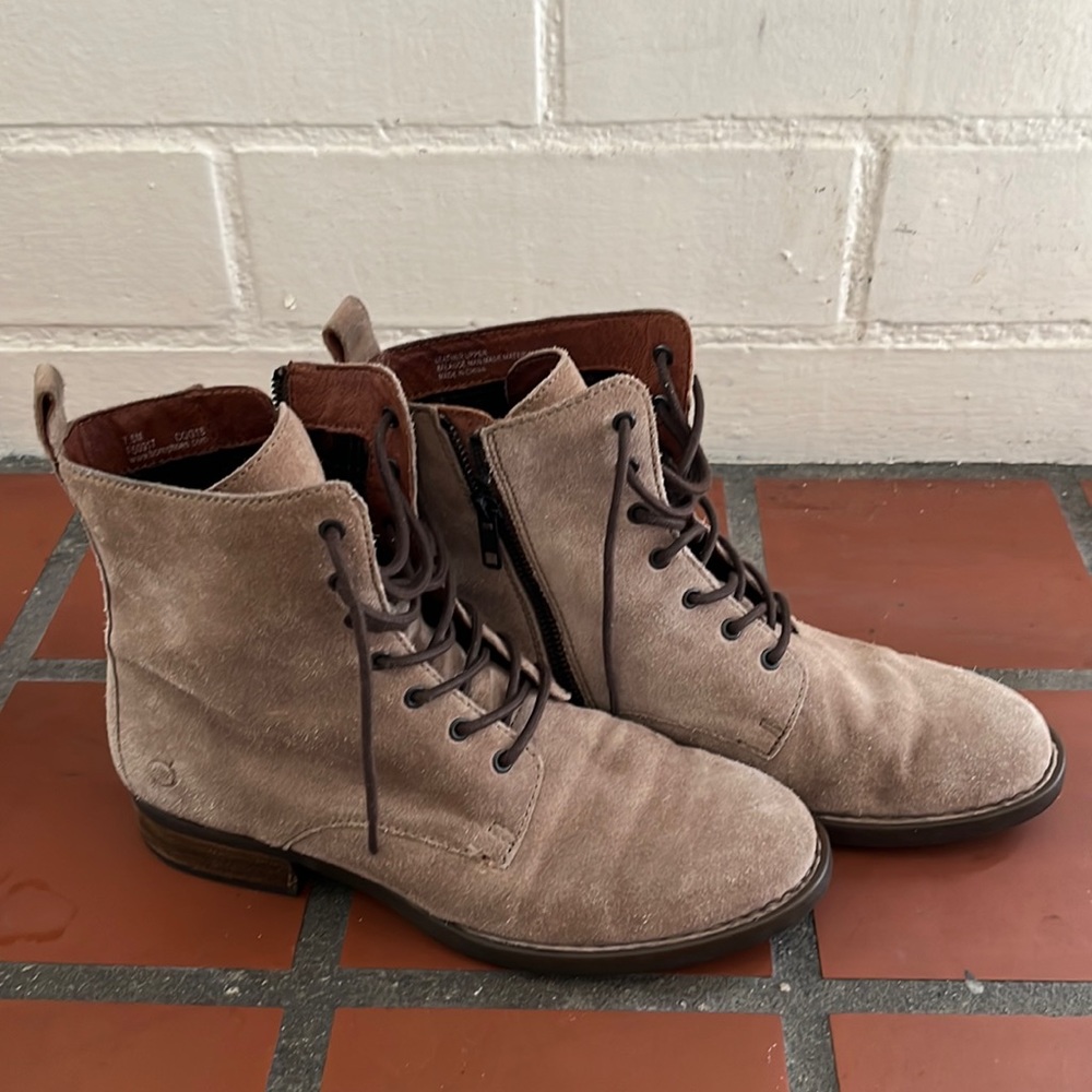 BORN suede tan boots size: 7.5